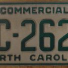 1992 North Carolina license plate AC 2626