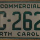 1992 North Carolina license plate AC 2620