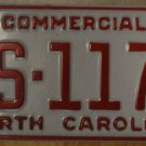 NOS 1991 North Carolina license plate AS 1171   new old stock