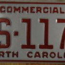 NOS 1991 North Carolina license plate AS 1170   new old stock