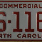 NOS 1991 North Carolina license plate AS 1168   new old stock
