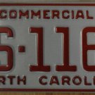 NOS 1991 North Carolina license plate AS 1167   new old stock