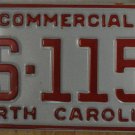 NOS 1991 North Carolina license plate AS 1152   new old stock