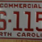 NOS 1991 North Carolina license plate AS 1151   new old stock