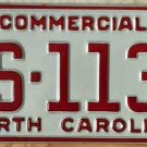 NOS 1991 North Carolina license plate AS 1138   new old stock