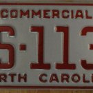 NOS 1991 North Carolina license plate AS 1136   new old stock