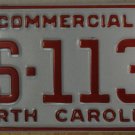 NOS 1991 North Carolina license plate AS 1135   new old stock