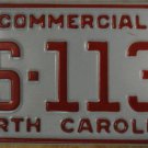 NOS 1991 North Carolina license plate AS 1134   new old stock