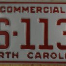 NOS 1991 North Carolina license plate AS 1133   new old stock