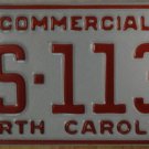 NOS 1991 North Carolina license plate AS 1131   new old stock