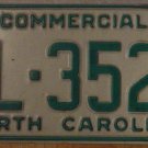 1990 North Carolina license plate AL 3529