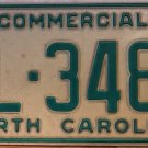 1990 North Carolina license plate AL 3482