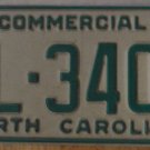 1990 North Carolina license plate AL 3401