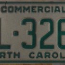 1990 North Carolina license plate AL 3265