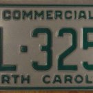 1990 North Carolina license plate AL 3257