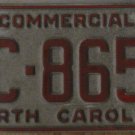 1989 North Carolina license plate AC 8659