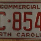 1989 North Carolina license plate AC 8546