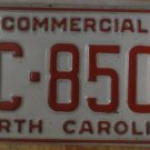 1989 North Carolina license plate AC 8507