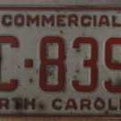1989 North Carolina license plate AC 8394