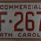NOS 1983 North Carolina license plate BF 2677  new old stock