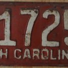 1952 North Carolina license plate R 17258
