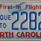 NOS North Carolina Antique Auto license plate 22827   new old stock