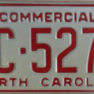 1981 North Carolina license plate AC 5271