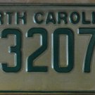 NOS 1978 North Carolina license plate D 32078 new old stock