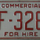 2003 North Carolina license plate ZF 3286