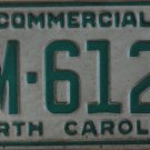 1996 North Carolina license plate CM 6128