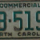1990 North Carolina license plate BB 5195