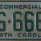 1990 North Carolina license plate AS 6684