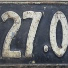 1925 North Carolina license plate 227 078