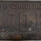 1963 North Carolina license plate 4170 KC