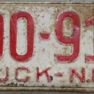 1951 North Carolina truck license plate 790 910