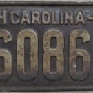 1930 North Carolina truck license plate T 60860 H