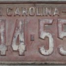 1930 North Carolina license plate 244 559