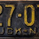1955 North Carolina truck license plate 827 075