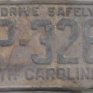 1956 North Carolina license plate BP 3285 1956 North Carolina license plate BP 3285