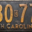 1931 North Carolina license plate 280 779