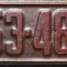 1927 North Carolina license plate 153 480 E
