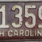 1952 North Carolina license plate R 13590