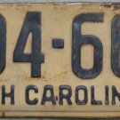 1949 North Carolina license plate 404 667 1949 North Carolina license plate 404 667