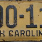1954 North Carolina license plate 290 113