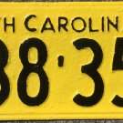 1932 North Carolina license plate 138 351   amateur repaint