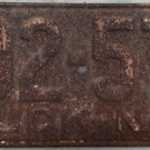 1951 North Carolina truck license plate 802 575