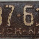1953 North Carolina truck license plate 787 619