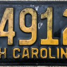1955 North Carolina license plate Z 49126