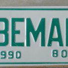 NOS 1990 Albemarle North Carolina city license plate 809