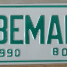 NOS 1990 Albemarle North Carolina city license plate 808